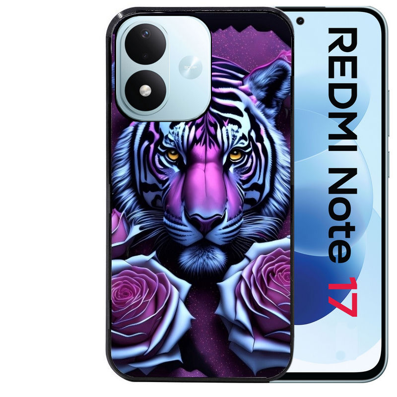 Coque pour Redmi Note 17 et PRO 4G 5G Max tigre UV