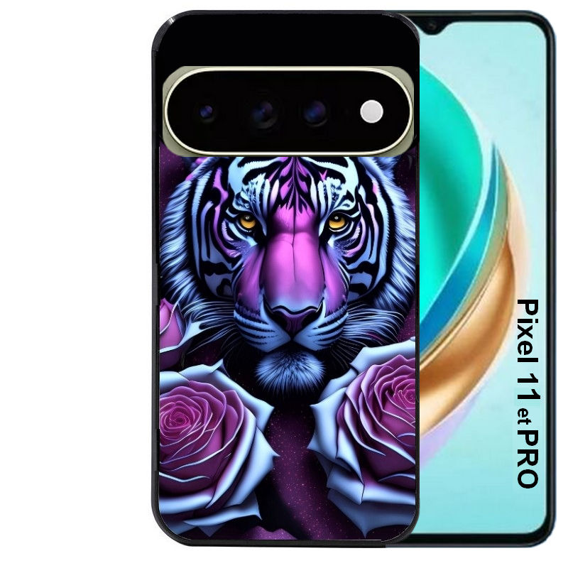 Coque pour Pixel 10 / 11 / PRO / XL tigre UV