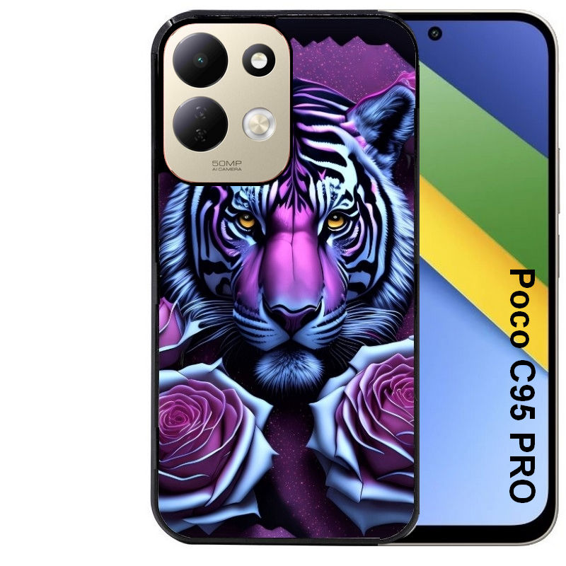 Coque pour POCO C95 PRO tigre UV