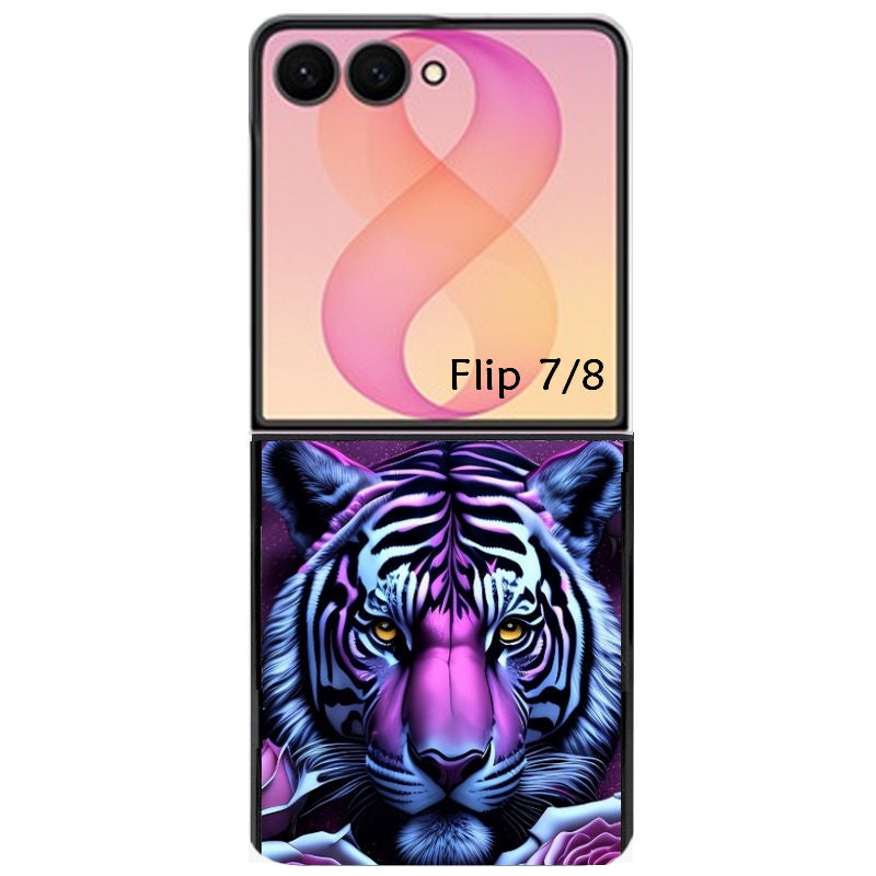 Coque pour Z FLIP 6 7 8 tigre UV
