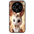 Coque noire taperso pour POCO C75 avec motif lapin ballon protection antichoc personnalisée