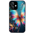 Coque noire taperso pour OPPO A40 avec motif papillon arc protection antichoc personnalisée