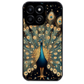 Coque noire taperso pour Honor 70 LITE 90 et LITE avec motif paon mandala protection antichoc personnalisée