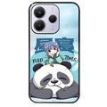 Coque noire taperso pour Redmi Note 14 et PRO PLUS 4G 5G avec motif panda anime protection antichoc personnalisée
