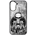 Coque noire taperso pour Redmi A5 4G avec motif tete de mort gamer beton protection antichoc personnalisée