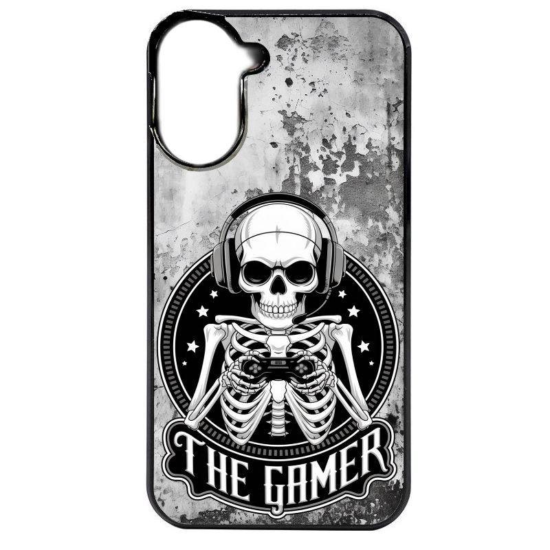 Coque noire taperso pour Redmi A5 4G avec motif tete de mort gamer beton protection antichoc personnalisée