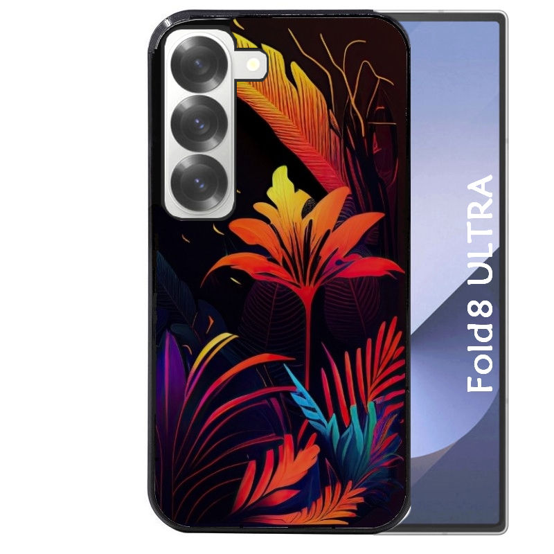 Coque pour Z Fold 8 / ULTRA tropical jaune Fleur