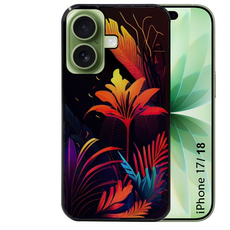 Coque pour Iphone 18 / PRO / PRO MAX / 18E tropical jaune Fleur