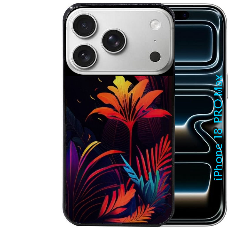 Coque pour Iphone 18 / PRO / PRO MAX / 18E tropical jaune Fleur