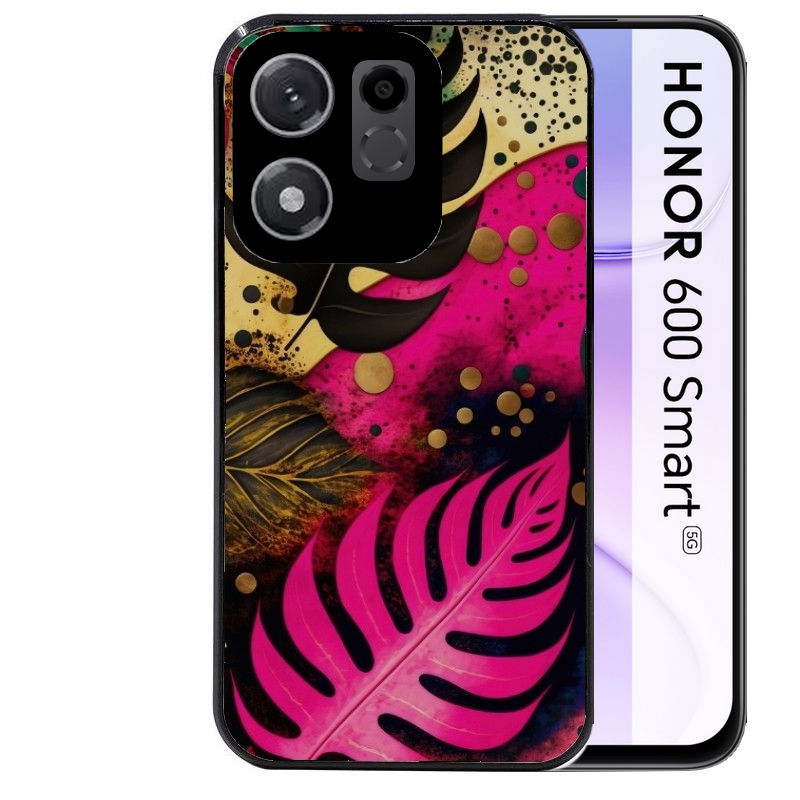 Coque pour Honor 600 SMART tropical rose Fleur