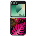 Coque pour Z FLIP 6 7 8 tropical rose Fleur