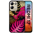 Coque pour Redmi 17 et 17C 4G 5G tropical rose Fleur