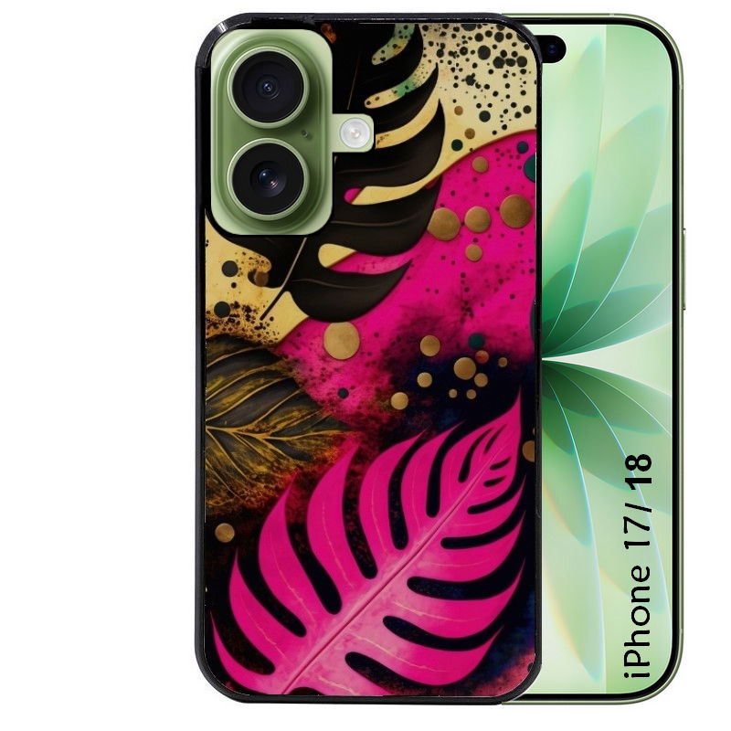 Coque pour Iphone 18 / PRO / PRO MAX / 18E tropical rose Fleur