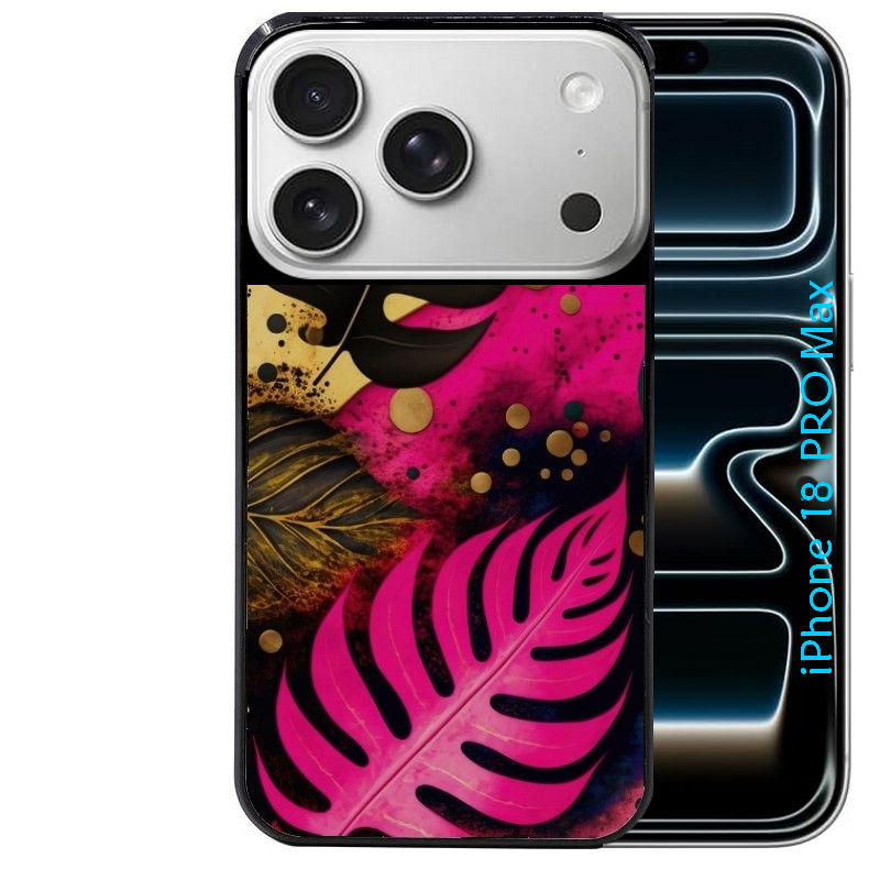 Coque pour Iphone 18 / PRO / PRO MAX / 18E tropical rose Fleur