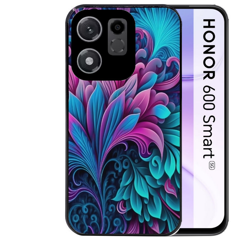 Coque pour Honor 600 SMART tropical violet Fleur