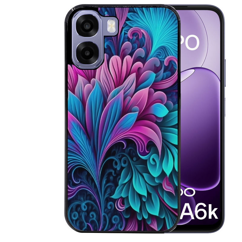 Coque pour Oppo A6 A6 A6K tropical violet Fleur