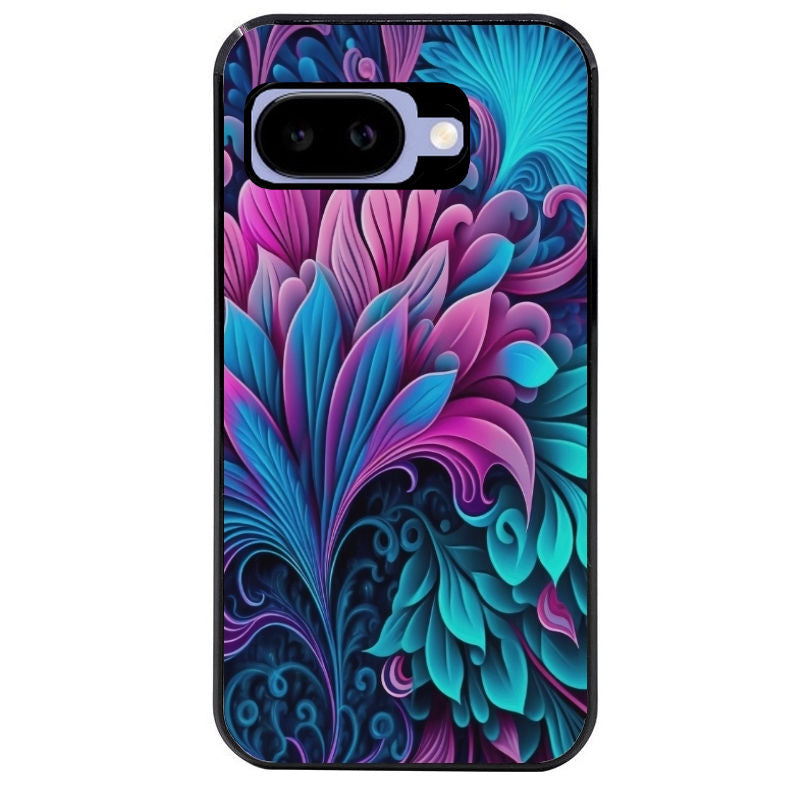 Coque pour Pixel 8A 9A 10A tropical violet Fleur