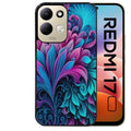 Coque pour Redmi 17 et 17C 4G 5G tropical violet Fleur