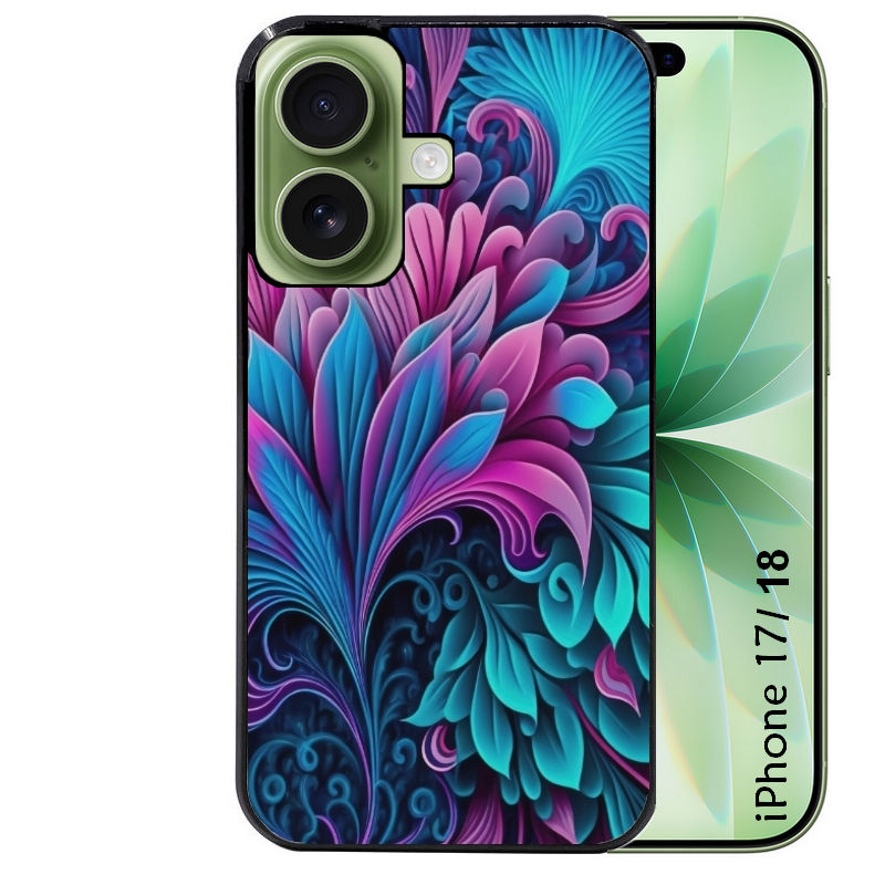 Coque pour Iphone 18 / PRO / PRO MAX / 18E tropical violet Fleur