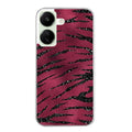 Coque taperso pour POCO C65 4G avec motif zebre grenat protection antichoc personnalisée