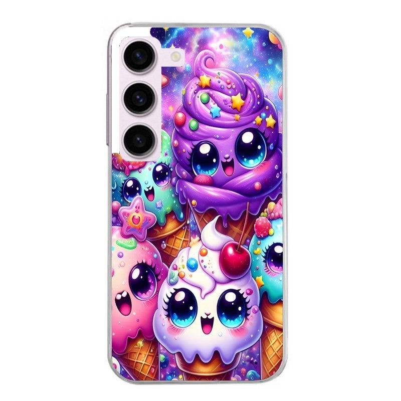 Coque taperso pour Galaxy A13 4G et 5G A23 A53 avec motif anime ice cream kawaii protection antichoc personnalisée