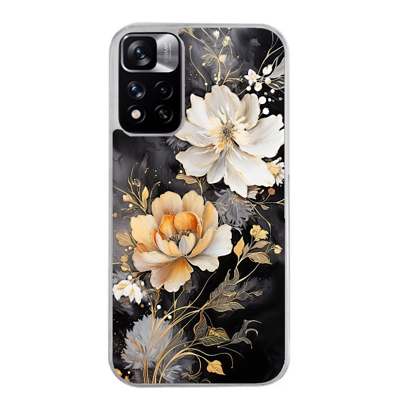 Coque taperso pour Redmi Note 12 4G 5G PRO 4G avec motif fleur blanche protection antichoc personnalisée