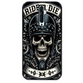 Coque noire taperso pour OPPO Reno 2 et 2Z avec motif mort motard protection antichoc personnalisée