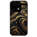Coque noire taperso pour OnePlus 15 avec motif marbre noir protection antichoc personnalisée