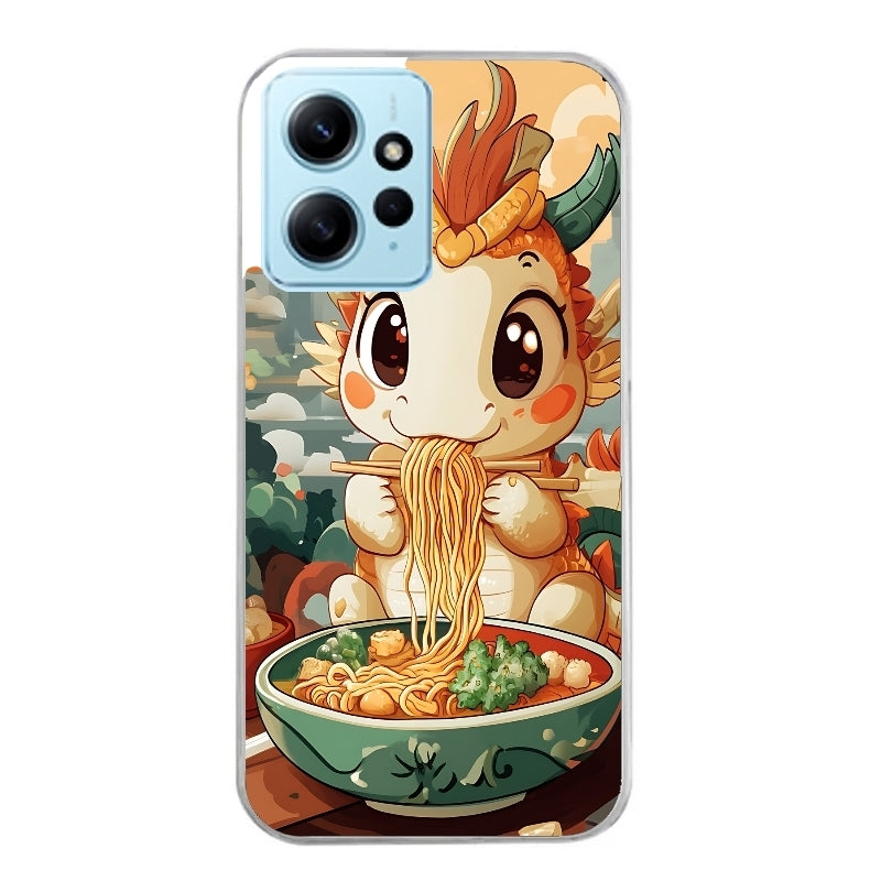Coque taperso pour POCO X5 5G avec motif dragon ramen 3 protection antichoc personnalisée