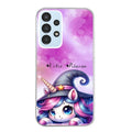 Coque taperso pour Galaxy A13 4G et 5G A23 A53 avec motif licorne magic avec prenom protection antichoc personnalisée