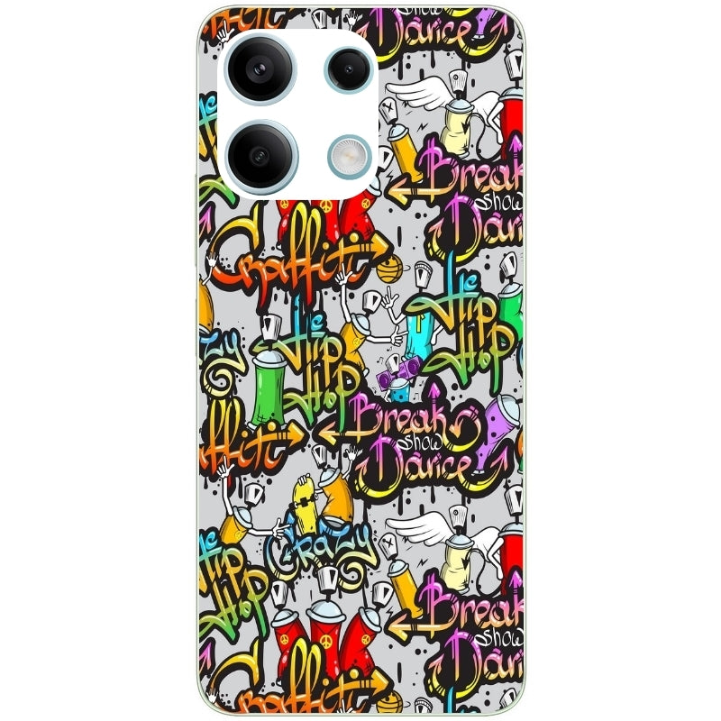 Coque taperso pour POCO X6 5G avec motif tag et graffiti protection antichoc personnalisée