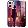 Coque noire taperso pour OPPO A6 PRO 4G et 5G avec motif new york anime protection antichoc personnalisée