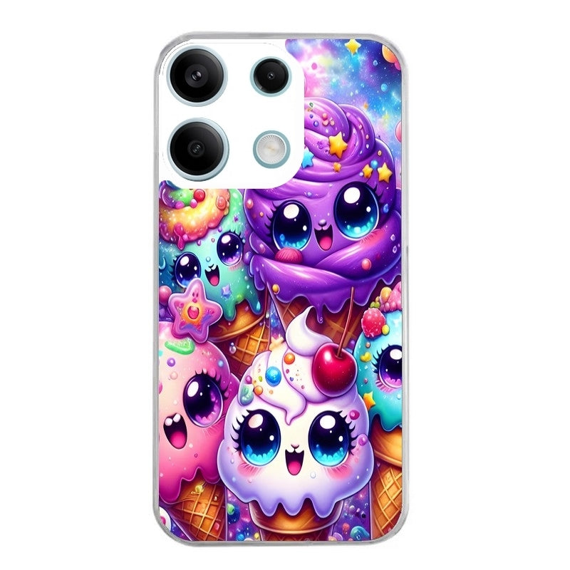Coque taperso pour POCO M6 PRO 4G avec motif anime ice cream kawaii protection antichoc personnalisée