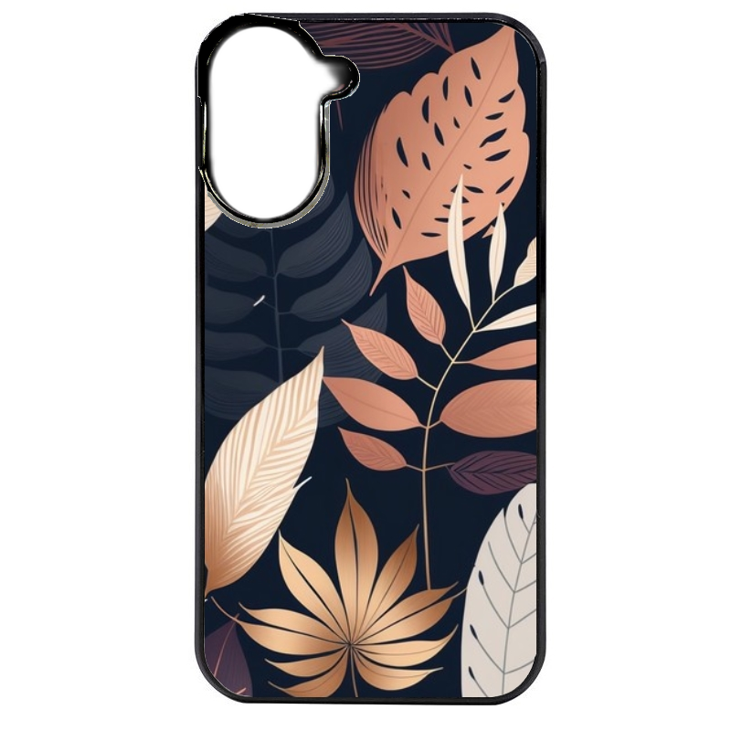 Coque noire taperso pour Redmi A5 4G avec motif jungle et feuilles protection antichoc personnalisée