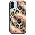 Coque noire taperso pour Redmi A1 et A2 avec motif effet fourrure leopard 1 protection antichoc personnalisée