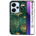 Coque noire taperso pour Redmi Note 13 PRO PLUS 5G avec motif lune et astro protection antichoc personnalisée