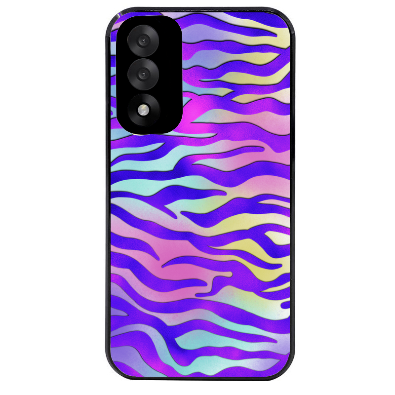 Coque noire taperso pour OnePlus Nord 5 avec motif zebre color protection antichoc personnalisée