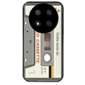 Coque noire taperso pour Magic 7 LITE et PRO avec motif cassette grise personnalisable protection antichoc personnalisée