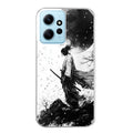 Coque taperso pour Redmi Note 12 4G 5G PRO 4G avec motif samourai et lune protection antichoc personnalisée