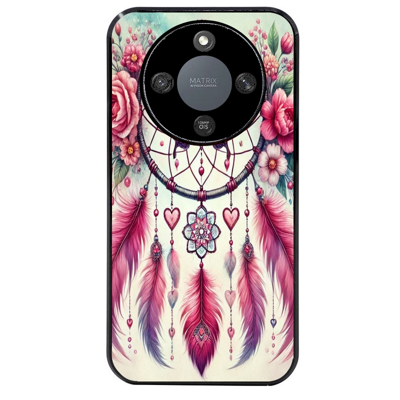 Coque noire taperso pour Magic 5 6 LITE et PRO avec motif dreamcatcher et papillon protection antichoc personnalisée