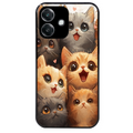 Coque noire taperso pour OPPO A40 avec motif chat smile protection antichoc personnalisée