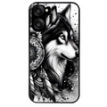 Coque noire taperso pour OnePlus Nord CE5 avec motif loup dreamcatcher protection antichoc personnalisée