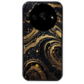 Coque noire taperso pour Redmi A3 avec motif marbre noir protection antichoc personnalisée