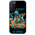 Coque noire taperso pour OPPO A72 4G avec motif skate board protection antichoc personnalisée