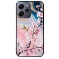 Coque noire taperso pour Redmi 12 4G et 5G avec motif marbre fleur cerisier protection antichoc personnalisée