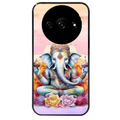 Coque noire taperso pour Redmi A3 avec motif elephant namaste protection antichoc personnalisée