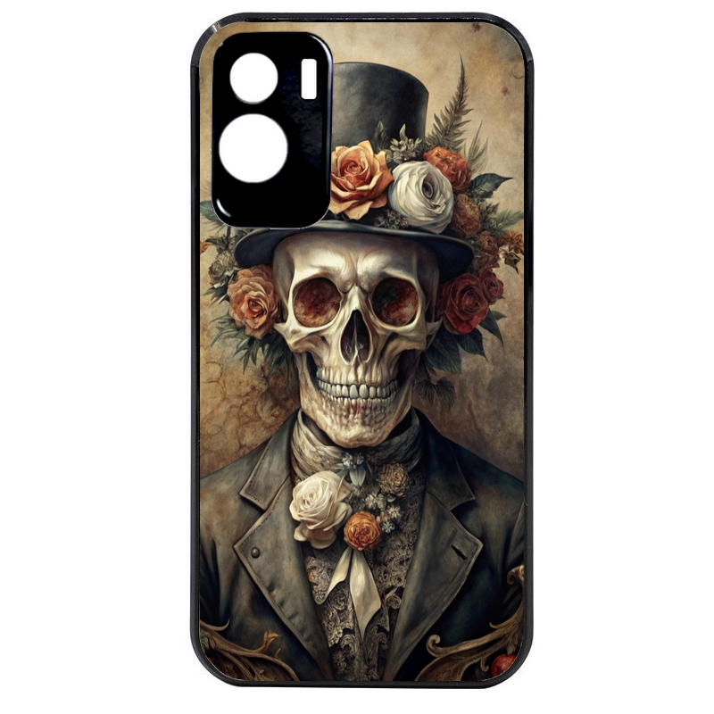 Coque noire taperso pour Honor 70 LITE 90 et LITE avec motif tete de mort chapeau protection antichoc personnalisée