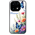 Coque noire taperso pour OnePlus 15 avec motif papillon prenom personnalisee protection antichoc personnalisée