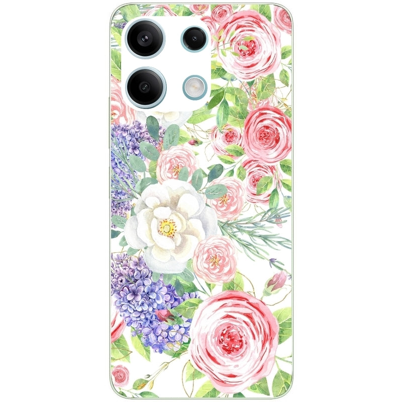 Coque taperso pour POCO X6 5G avec motif fleur couleur pastel protection antichoc personnalisée