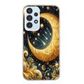 Coque taperso pour Galaxy A13 4G et 5G A23 A53 avec motif lune et etoile protection antichoc personnalisée